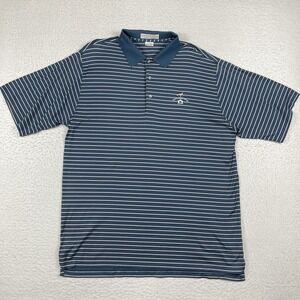 Martin Polo Shirt Mens‎ XL Blue Striped Creighton Farms Golf Casual Travel Work